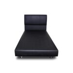 Dunlopillo Bedframe JJ18 SOLID WOOD Syn Leather (HeadBoard + Divan)